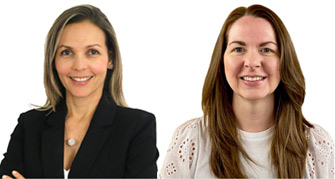 head-and-shoulders photo of Cecilia Marcano smiling, and head-and-shoulders photo of Elizabeth Wade