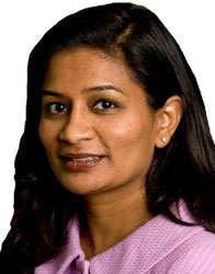 A close-up of a person smiling    Description automatically generated